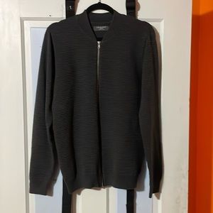 Grey Primark zip up sweater